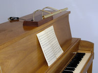 upright piano light